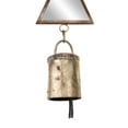 thumbnail image 4 of DecMode 32" Brown Metal Geometric Windchime with Glass Mirrors and Bells, 4 of 8