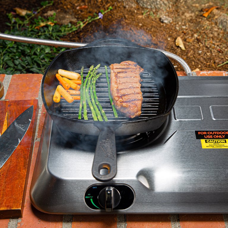 XtremepowerUS Outdoor Propane Gas 2 Burner Stove, Auto Ignition