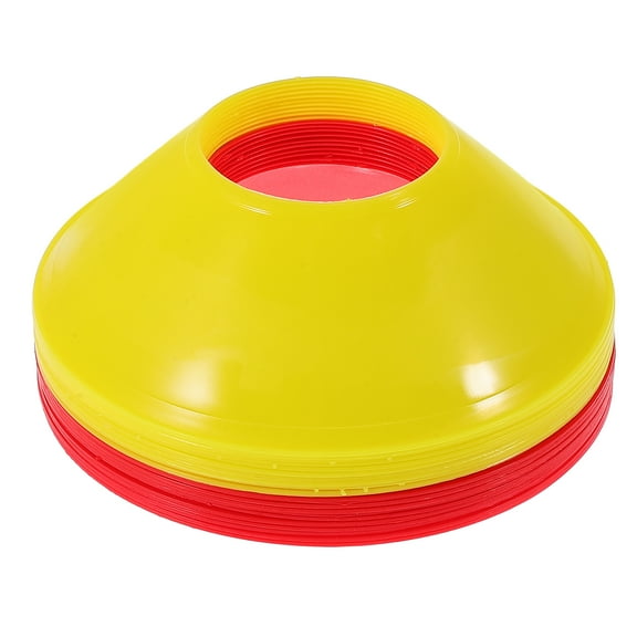 HOMEMAXS 20 Pcs Wire Football Training Obstacles Football Marker Cones 13.00X13.00X4.00CM