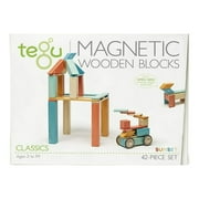 42 Piece Tegu Magnetic Wooden Block Set, Sunset