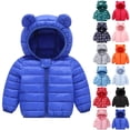 thumbnail image 6 of Vedolay Toddler Baby Winter Puffer Coat Cute Bear Hooded Kids Boys Girls Winter Windproof Warm Coats Bear Ears Hooded Padded Jacket Outwear, 6 of 6