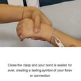thumbnail image 4 of Permanent Couples Bracelet Kit,Locking Heart Clasp DIY Bracelet Set for Couples, Friends, and Family,Forever Bracelet Making for Couples Gift Friendship Bracelets,Jewelry Gifts for Women Men, 4 of 7