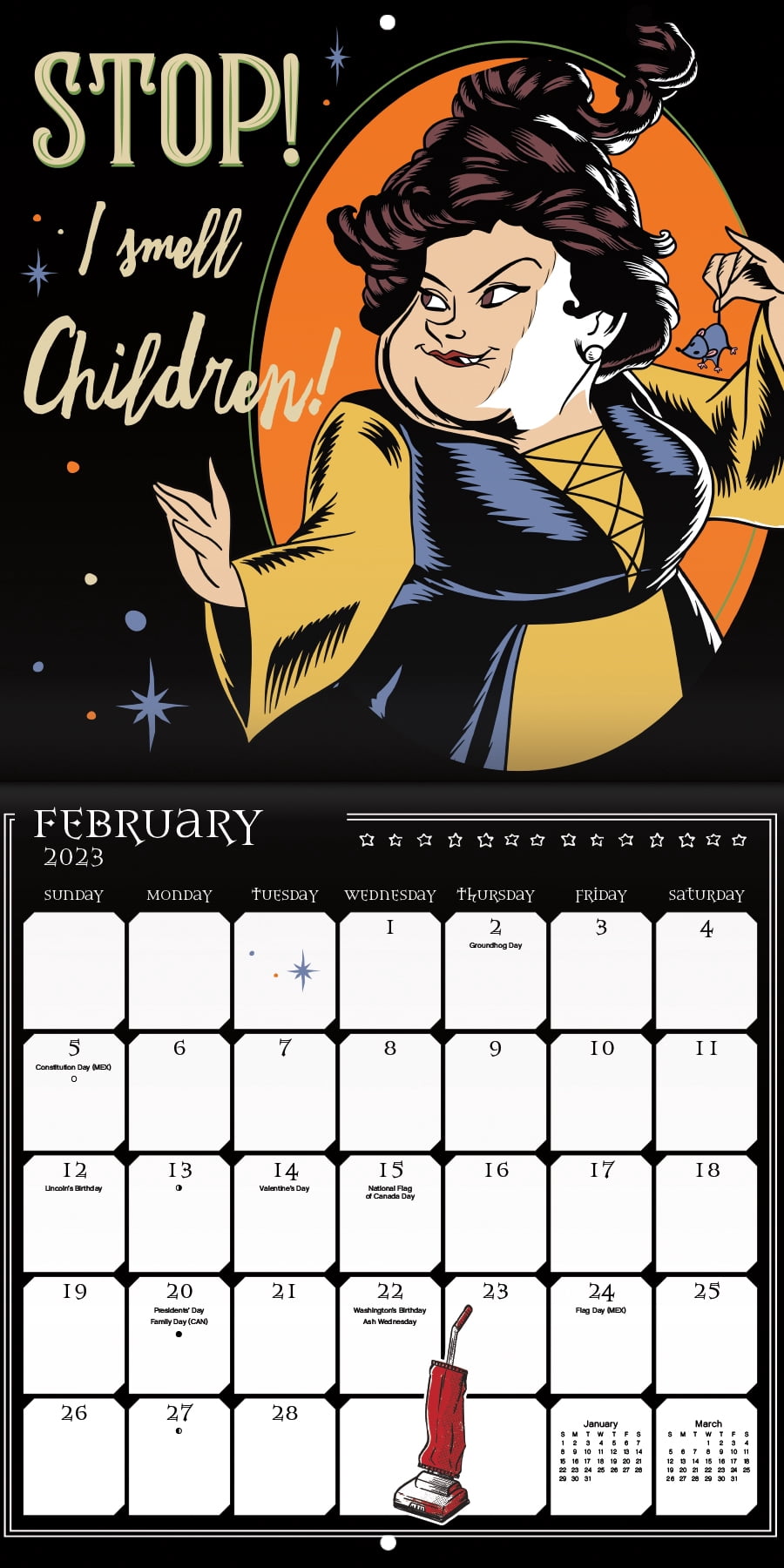 2023 Hocus Pocus Wall Calendar