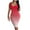 Hot Pink womens dresses, variant on Wycnly Sundresses for Women Sleeveless Round Neck Gradient Print Midi Dresses Night Club Sexy Basic Bodycon Tank Knee-Length Summer Dress Wine s Clothes
