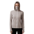 thumbnail image 5 of Fengactive Womens Full Coverage Sun Hoodie Face Mask Zip Up Jacket with Thumb Holes and Side Pockets Outdoor Top, 5 of 5
