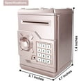 thumbnail image 4 of Piggy Banks for Kids, Electronic Password Code Money Banks ATM Banks Box Coin Bank for Children Boys and Girls (Rose Gold), 4 of 4