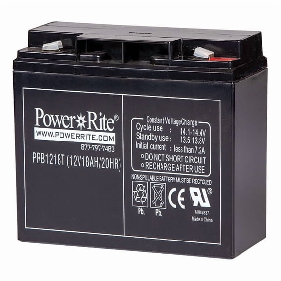 Power Rite® Battery, 12V, 18 Ah, 1/Each
