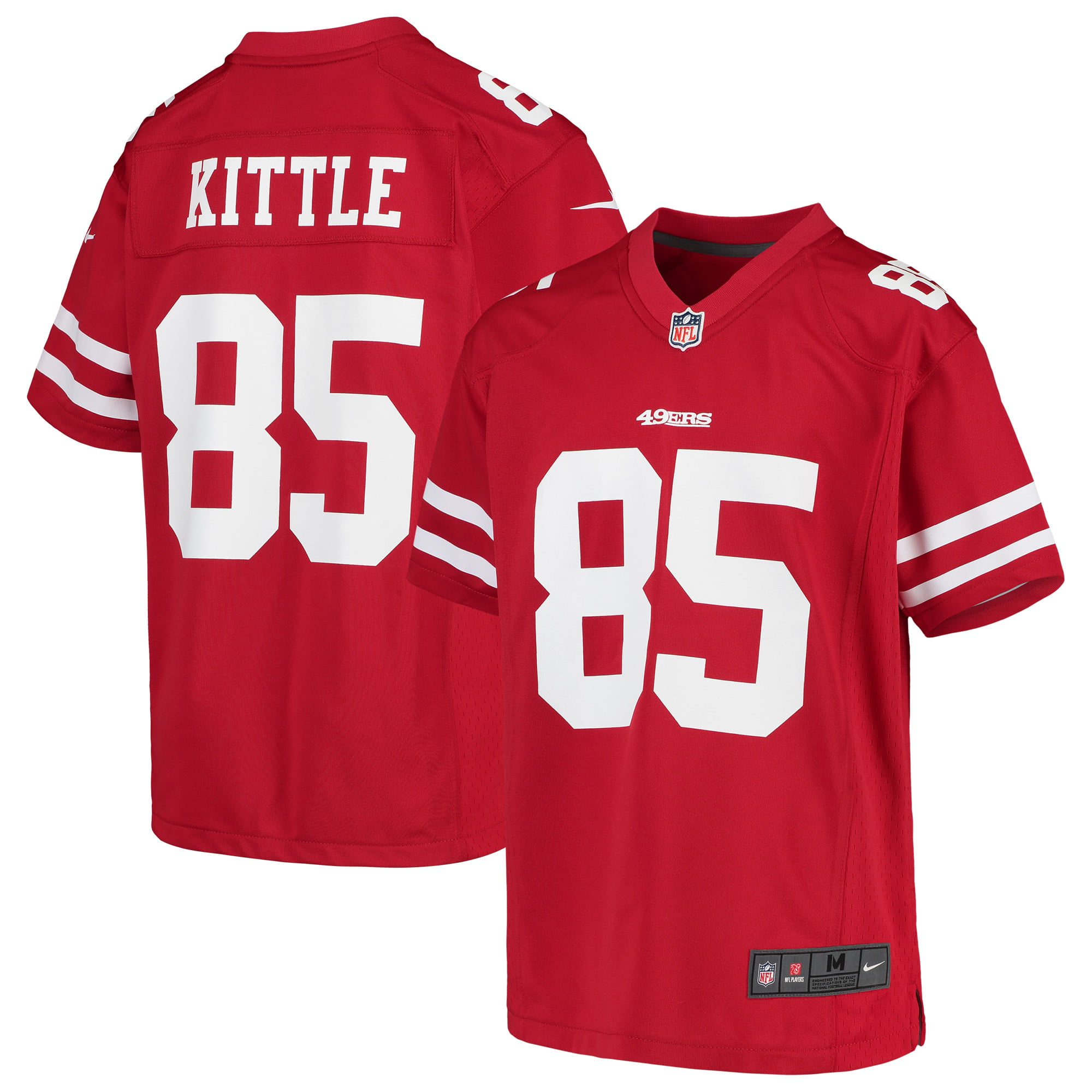 George Kittle San Francisco 49ers Nike Youth Game Jersey - Scarlet - Walmart.com ...