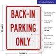 thumbnail image 3 of Back In Parking Only Sign,, 3 of 8