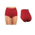 thumbnail image 2 of Women's Plus Size Seamless High-Waisted Girdle Panties Briefs Cut Brief (3X-Large, Style 3), 2 of 3