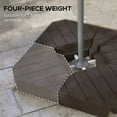 Outsunny Patio Base 132lb Water/176lb Sand Cantilever Umbrella Weights