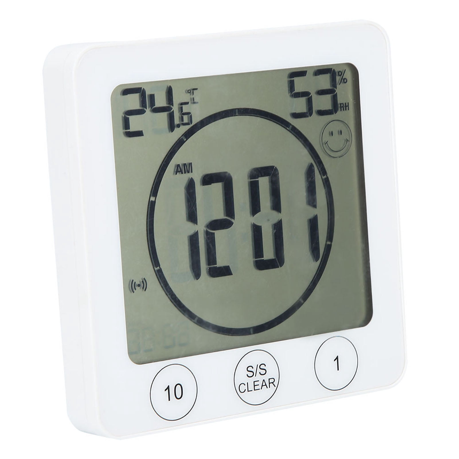 Indoor Temperature  Humidity Meter With LCD Display, 12/24H   Degrees Celsius /℉ Switchable
