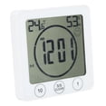 thumbnail image 4 of Hygrometer Digital Clock, Easy To Install Multifunctional , Indoor Hygrometer, Bathroom For Home Humidity Meter Convenient, 4 of 8