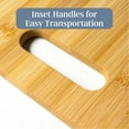 thumbnail image 2 of Totally Bamboo 2-Piece Cutting Board Set; 2 Assorted Sizes of Bamboo Wood Cutting Boards for Kitchen, 2 of 5