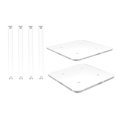 thumbnail image 4 of 6 X 6 X 6" 1" Rods Clear Riser Acrylic Transparent Plexiglass Pedestal Table Display Podium Glorifier Riser Stand Centerpiece Flower Sculputure Merchandise Lamp Book Stand 2X10136-6X6"+4X10135-6", 4 of 5