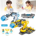 thumbnail image 2 of set/3 in 1 hydraulic robotic arm 220PCS assembled STEAM learning toy idea heqiyong LED, 2 of 2