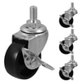 thumbnail image 2 of Miangastore Roulettes de Chariot pour Gril Noir 4 Pcs 1.5 Po, 2 of 9