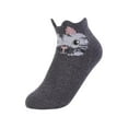 thumbnail image 4 of Women's 6 Pairs of Cute Picot Animal Printed Anklet Cozy Plush Soft Slipper Socks, 4 of 8