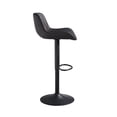 thumbnail image 6 of Art Leon Bar Stools Set of 2, PU Leather Swivel Steel Legs,Black&Brown, 6 of 7