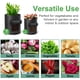 thumbnail image 4 of Bolsa para plantar geotextil, 4 bolsas para plantar patatas, 2 piezas de 10 galones, 2 piezas de 7 galones, maceta para patatas con ventana, para plantar patatas, tomates, 4 of 5