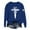 Blue, variant on Women's Trendy Pullover Hoodie Letter Print Round Neck Top For Fall & Winter Hot Sweatshirt for Women Ladies Hoodies Jackets Color Pocket Baggy Shirt Fall Women Shirt Colla Sweatshirt Large Sweatshirt