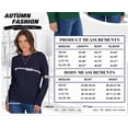 thumbnail image 2 of ANRABESS Long Sleeve Lightweight Fall Sweaters for Women| Crewneck Soft Basic Knit Pullover，2026 Fall Fashion Outfits，Casual Work Top，Travel Vacation All Day Wear,Winter Layer Clothes, 2 of 8