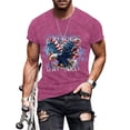 thumbnail image 2 of adaychics American Flag T Shirts for Men 250 Years Eagle Crewneck Short Sleeve Casual Patriotic Graphic Tees for Leisure, 2 of 8