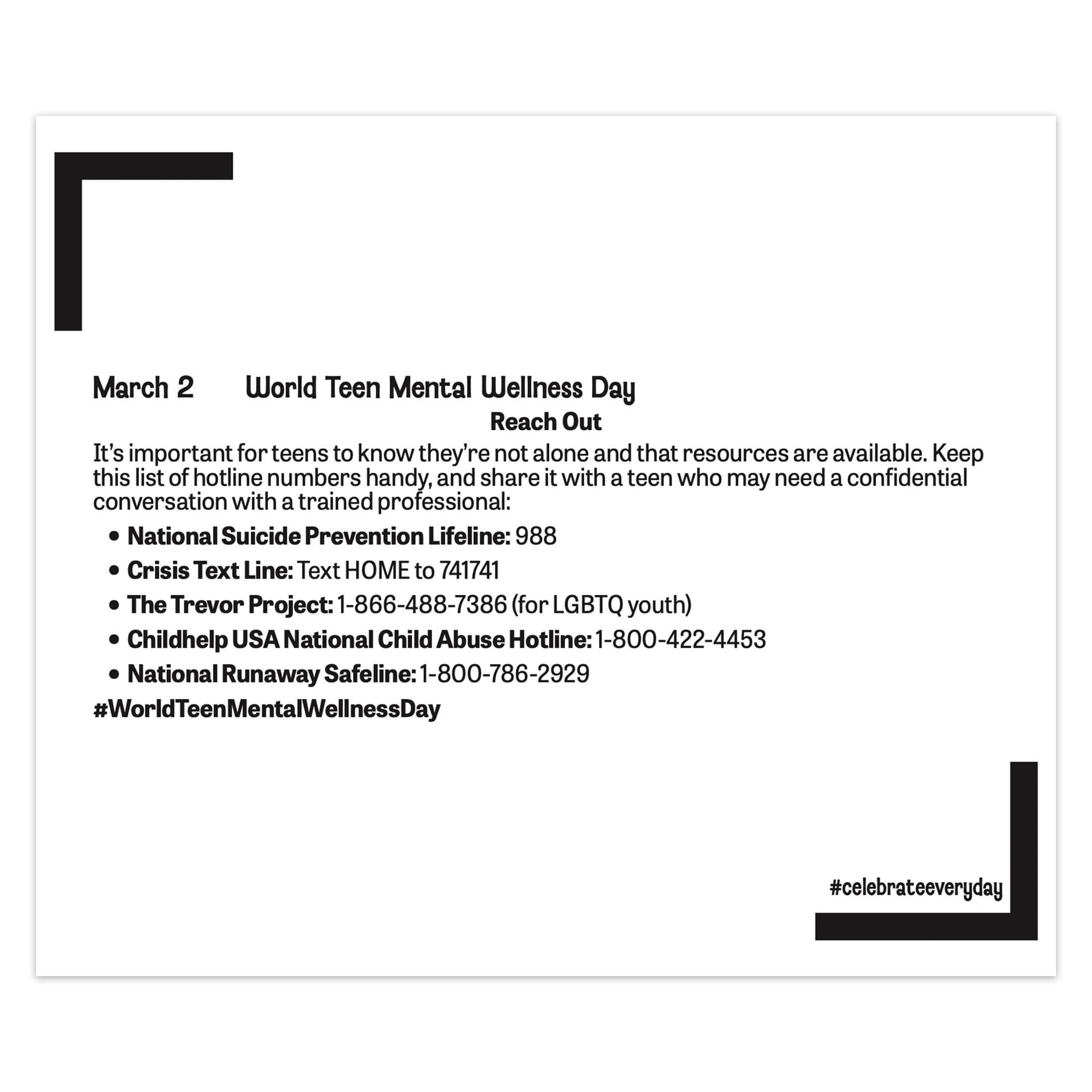 National Day OFFICIAL | 2026 6x5" Daily Desktop Box Calendar