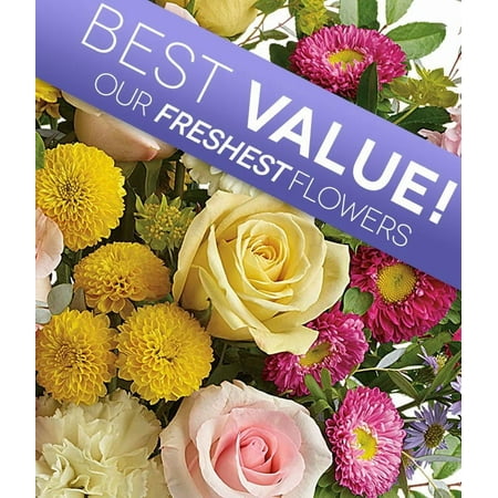 From You Flowers - Designer's Choice Mixed Bouquet for Birthday, Anniversary, Get Well, Congratulations, Thank You, All Occasions