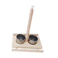 thumbnail image 3 of Comedero para pájaros, taza, comedero con plataforma de madera, accesorios, jaula, comedero de agua libra, 3 of 8