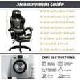 thumbnail image 5 of LKJYER Office Chair Cover with Armrest Covers, Gaming Computer Office Chair Seat Cover Slipcovers Stretchable Removable Universal Ergonomic Rotating Armchair Covers Thick High Back Office Seat Cover, 5 of 7