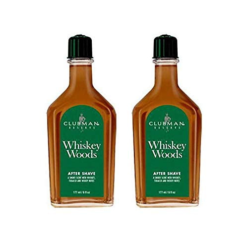 After Shave Clubman Reserve Whiskey Woods 180 ml (2 paquetes)