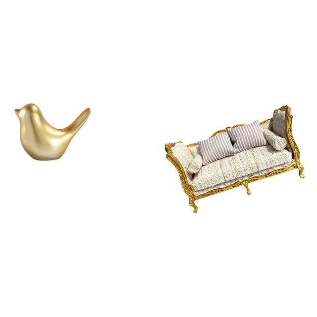 Figura De Pájaro Dorado, Estatua De Animal, Decoración Moderna Para El Hogar, Escultura De Pájaro Para Escritorio, Oficina, Repisa, Sala De Estar, Regalos De Inauguración De La Casa, Casa