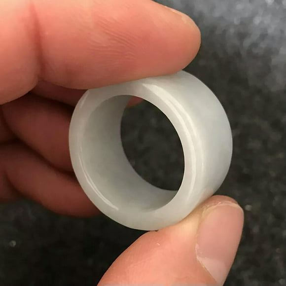 HOOUN High Quality Certified Burma Jade Rings Jadeite Rings Grade A Rings Solid Color