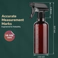 thumbnail image 3 of Plastic  Bottles (2 Pack 10 oz), Leakproof Adjustable Fine Mist & Jet Stream Nozzle,   Plastic Multi-Purpose for Hair, , Cleaning (2 PACK CLEAR), 3 of 6