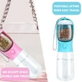 thumbnail image 4 of Huloretions Portable Dog Water Bottle, 2-in-1 Travel Water Bottle with Food Container, Dog Water Dispenser for Outdoor Walking Hiking Travel, 4 of 8