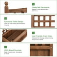 thumbnail image 6 of Costway Solid Wood Planter Box with Trellis Weather-Resistant Outdoor 25''x11''x30'', 6 of 11