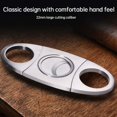 thumbnail image 3 of Stainless Steel Double Guillotine Cigar Cutter Silver, 3 of 8