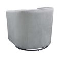 thumbnail image 4 of 4D CONCEPTS Kappa Swivel Chair Grey Velvet, 4 of 5