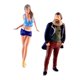 thumbnail image 3 of 2 piezas 1/64 figuras de personas modelo de personas pequeñas figura de personaje de Diorama de resina para accesorios de jardín de hadas decoración, 3 of 10