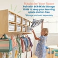 thumbnail image 5 of ECR4Kids Scoop Front Plastic Storage Bins, Multipurpose Organization, Clear, 10-Piece, 5 of 9