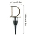 thumbnail image 3 of Tunhigl Personalized 26 English Alphabet Wine Stoppers - Elegant Wine Bottle Toppers for Party Favors & Gifts - Alloy & Food-Grade Material - Set of Initial Stoppers, 3 of 5