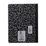 Pen+Gear Composition Book, Wide Ruled, 7.5x 9.75, Marble Design, Paper Cover, 80 Sheets