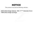 thumbnail image 2 of Transit Auto Rear Brake Drum Shoes and Spring Kit for Car Dodge Dakota Durango K8N-100327, 2 of 11