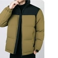 thumbnail image 5 of Xzbqbs Men's Puffer Jacket Thickened Winter Coat Warm Stand Collar Color Block Zip Up Jacket Ski Bubble Coat Thermal Down Jackets, 5 of 6