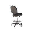 thumbnail image 2 of BBF - Tabouret - de Travail - Fauteuil Inclinable - Dossier Bas - Pivotant - Tissu - Noir, 2 of 6