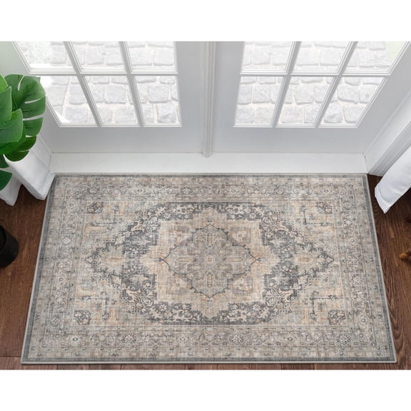 Well Woven Apollo Flatwoven Tirana Light Grey 3'3" x 5' Area Rug