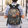 thumbnail image 5 of Fuzoiu Floral Dreamcatcher Elegance Print 17in Student Backpack,School Backpack,Causal Daypack,Bookbag For Boys Girls College Students-One Size, 5 of 6
