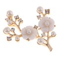 thumbnail image 1 of 1 Uds., Botones de flores de perlas de de imitación de cristal, joyería de boda DIY, adornos para el cabello para mujeres, botón de diamante Baoblaze Aleación de cristal Flatback botones, 1 of 8