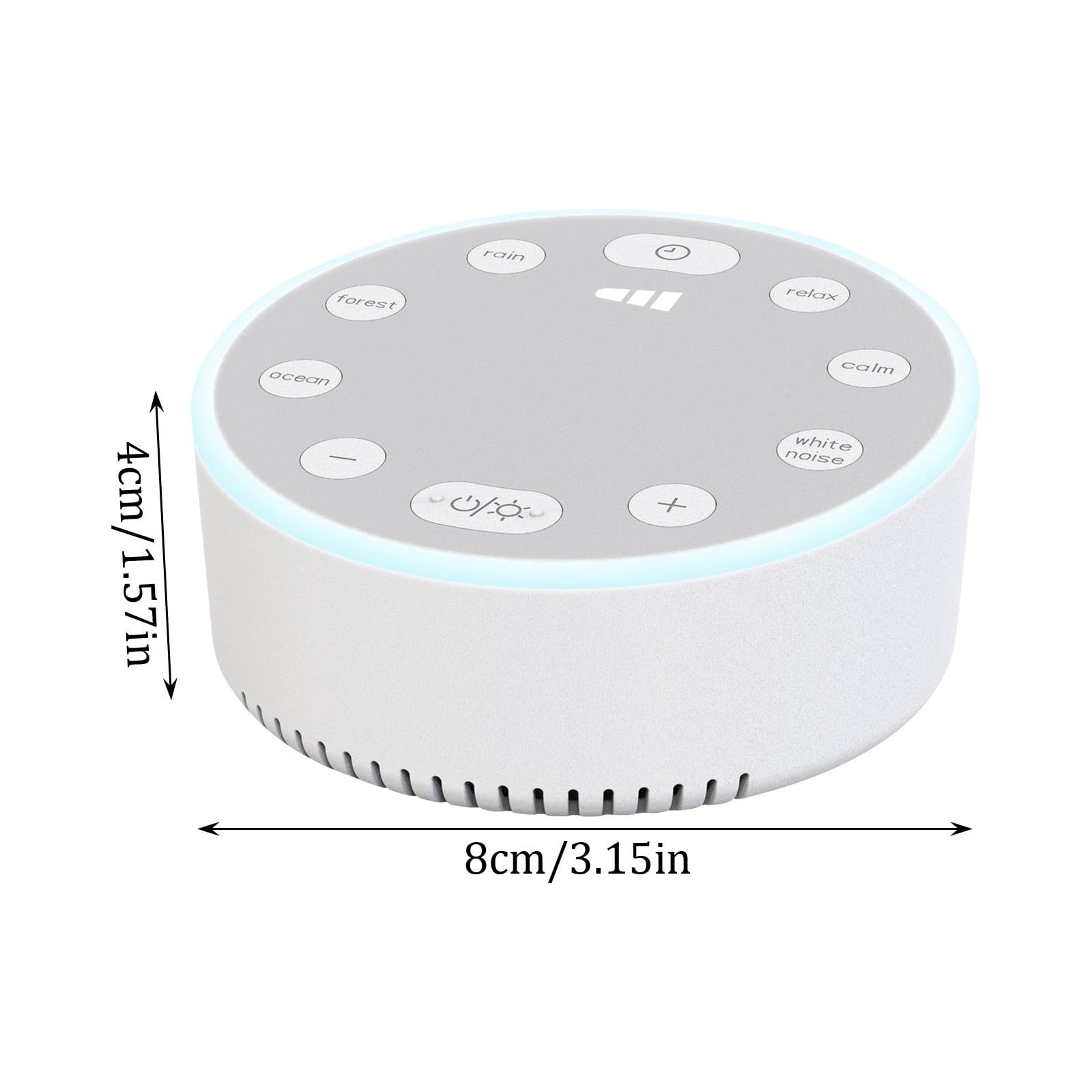 White Noise Sound Machine with 30 Soothing Sounds Brown Noise Machine for Sleep 12 Colors Night Light for Baby Adults Kids Sleep Machines 36 Volume Levels 5 Timers for Home Office Travel